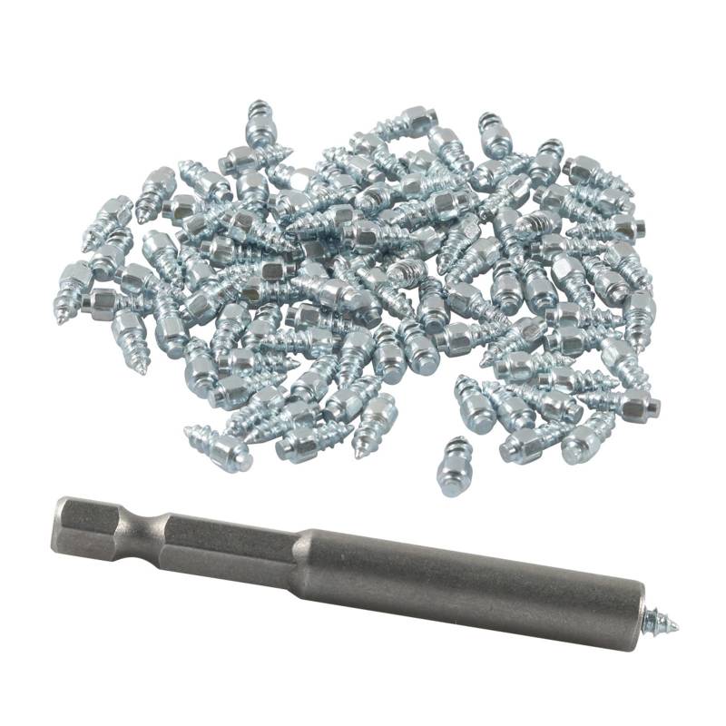 Lerpwige 9mm 12 Mm Stahlschraubstollen 100 Punkte Schneespikes Antisip Antiice Spikes Mit Installationswerkzeug von Lerpwige