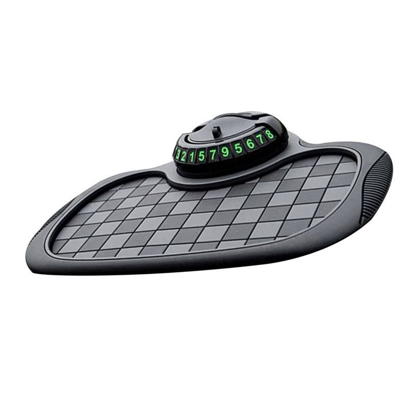 Lerpwige Automatische Nonslip Dashboard Matte Temporäres Parkschild Integrierter Telefonhalter Und Parknummer Für Fahrzeuge von Lerpwige
