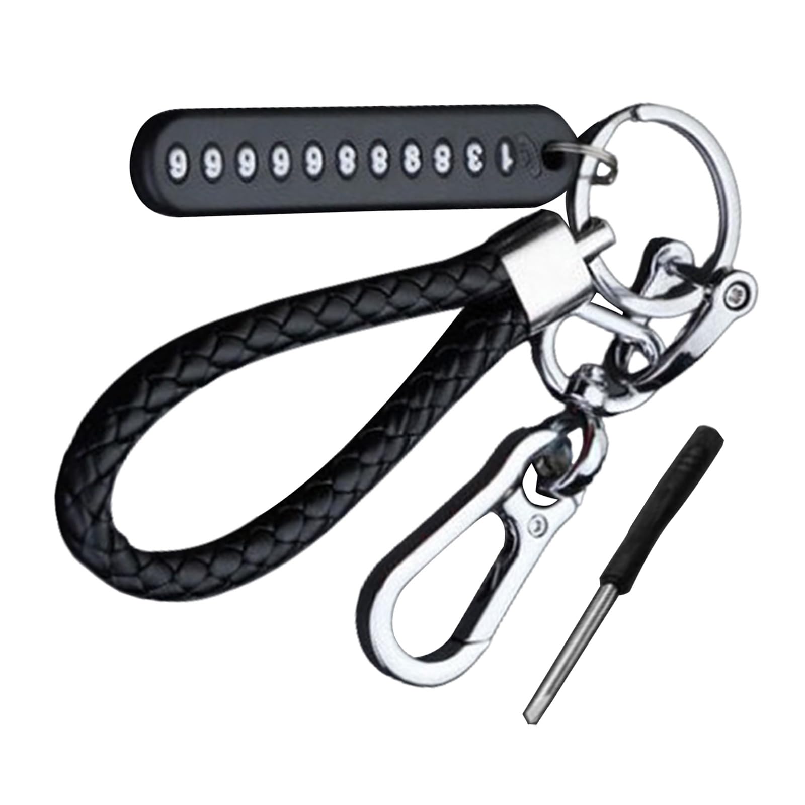 Lerpwige Multiple Use Fahrzeugschlüsselkette Mit Nicht Verlorenen Numerischen Platten Und Metallschnallen Entwirft Autoschlüssel Armband Mit Schutzplatte Lerpwige Multiple Use Fahrzeugschlüsselkette Mit Nicht Verlorenen Numerischen Platten Und Metallschnallen Entwirft Autoschlüssel Armband Mit Schutzplatte von Lerpwige
