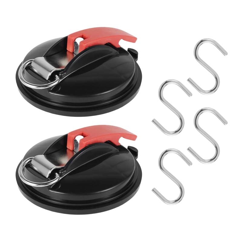 Lerpwige Saugnapfbecher Kleiderbügel Systeme Für Campingausrüstungsbefestigung Multifunktional Car Home Organization Secure Tent Setup von Lerpwige