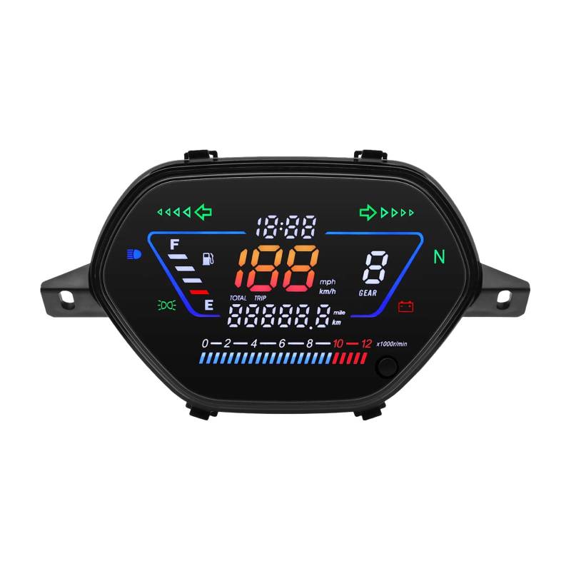 Lerpwige Tachometer Mit Multifunktionsanzeige Elektronikmesser Wasserdicht Für WAE100 von Lerpwige