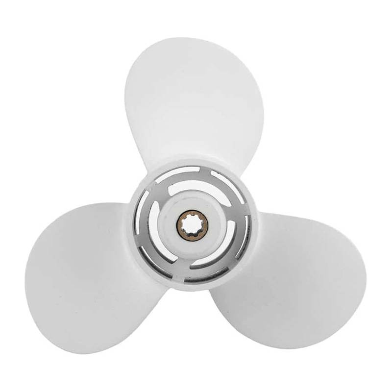 Lerpwige Verbesserter Schub Von 9 75 Zoll Durchmesser Boot Propeller Für 9 9 15 20 683-W4592-02EL Gemächliche Fischereigefäße von Lerpwige