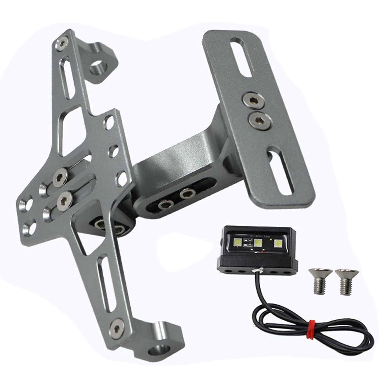 Upgrades Kennzeichen Plattenhalterung Mit LED Illuminate Motorcycle Light Light Und Number Plate Hold von Lerpwige