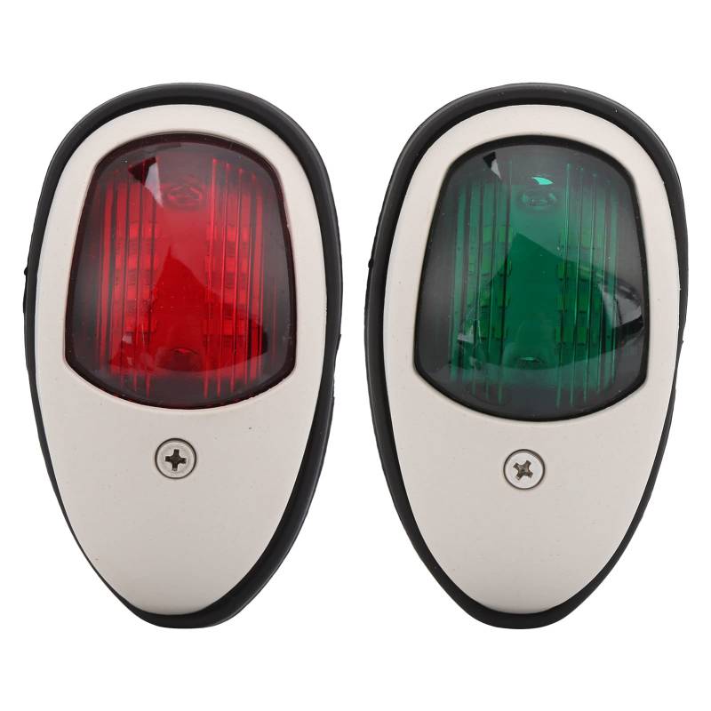 Les-Theresa 2PCS Navigationslicht Marine Anker Licht Boot Rot Grün 10-30V LED Warnlampe Universal für Ponton Yacht von Les-Theresa
