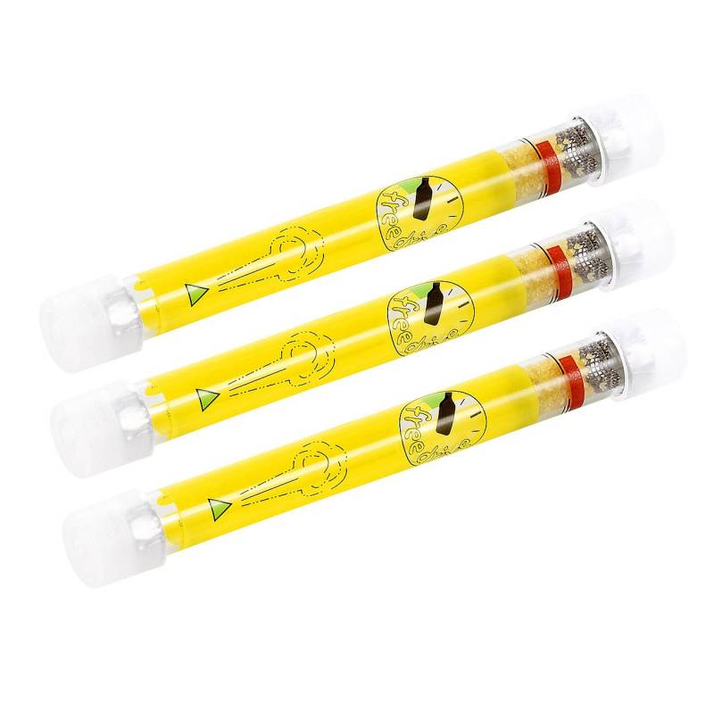 Lescars Alkoholtest-Röhrchen: 3er-Pack Einweg-Alkoholtester für Europa, 0,5-Promille-Grenze (Alkohol-Alarm, Alkoholtestgerät, Auto) von Lescars