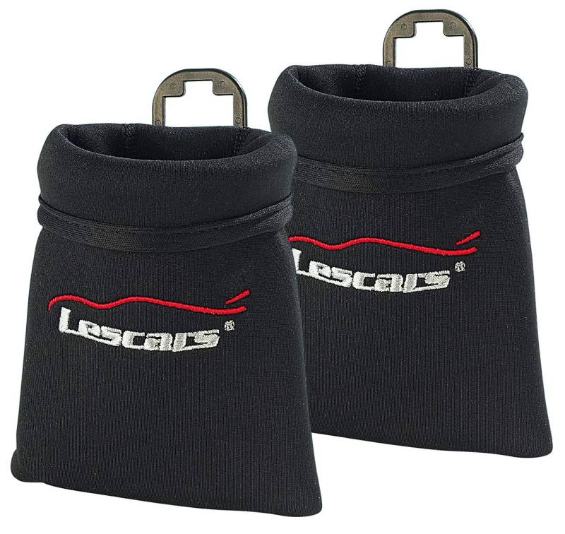 Lescars Brillenablage Auto: 2er-Set Neopren-Smart-Pockets - Die praktischen Taschen im Auto (Organizer, Brillenhalter selbstklebend, Aufbewahrungstasche) von Lescars
