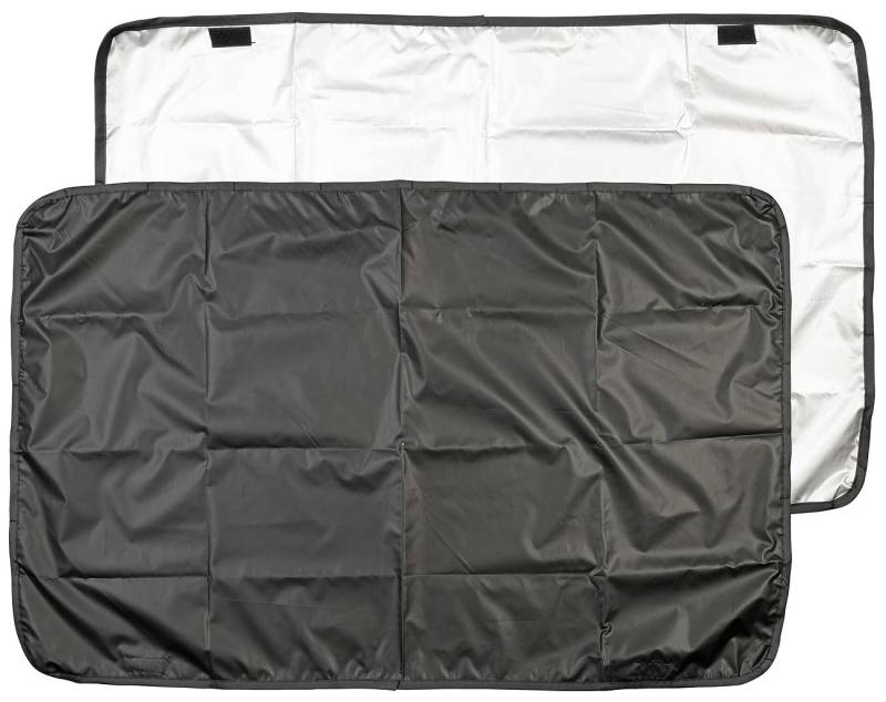 Lescars Autosonnenschutz: 2er-Set Universal-Auto-Sonnenschutz, mit Magnet-Fixierung & UV-Schutz (Sonnenschutz Auto Heckscheibe, Auto-Hitzeschutz, Fensterfolie) von Lescars