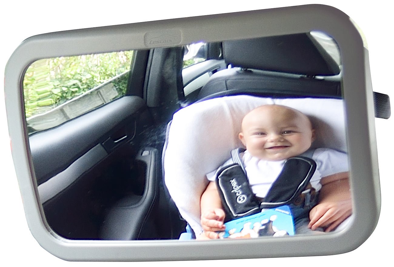 Lescars Autospiegel: Baby-Spiegel fürs Auto (Babyspiegel Auto, Baby Rückspiegel, Kinder Fahrzeuge) von Lescars