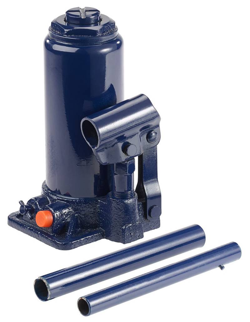 Lescars Hydraulikwagenheber: Hydraulischer Wagenheber bis 6 t, Hubhöhe 20-38 cm, mit Koffer (Stempel Wagenheber große Hubhöhe, Stempelwagenheber, hydraulische) von Lescars