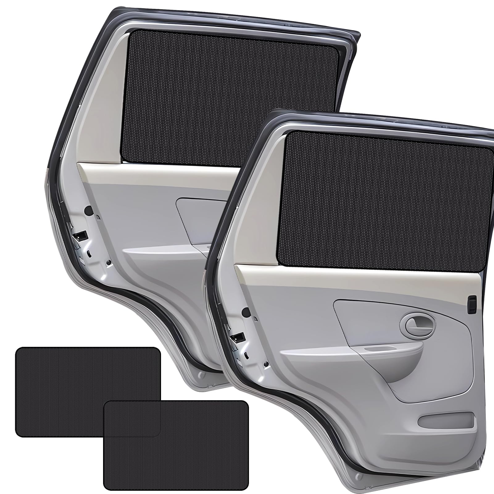 Lets Joy Auto Seitenfenster Schatten, 2 Stück Magnetisch Sonnenschutz Vorhang, UV-Schutz Wärmeisoliert, Baby Universelle Autofenster Seitenscheibe Lets Joy Auto Seitenfenster Schatten, 2 Stück Magnetisch Sonnenschutz Vorhang, UV-Schutz Wärmeisoliert, Baby Universelle Autofenster Seitenscheibe von Lets Joy