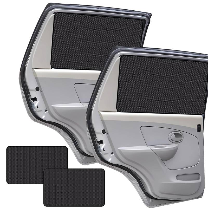Lets Joy Auto Seitenfenster Schatten, 2 Stück Magnetisch Sonnenschutz Vorhang, UV-Schutz Wärmeisoliert, Baby Universelle Autofenster Seitenscheibe von Lets Joy