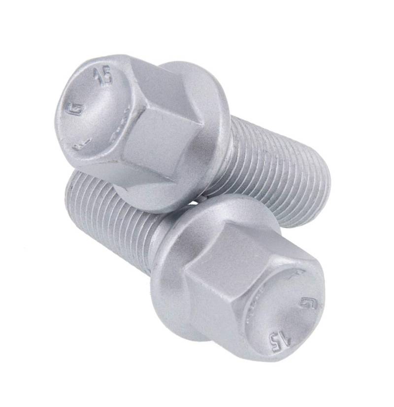 10 Radschrauben M14x1,5 27mm Alufelgen Radbolzen Kugelbund R13 silber von QUALITÄT AUS levando MEISTERHAND