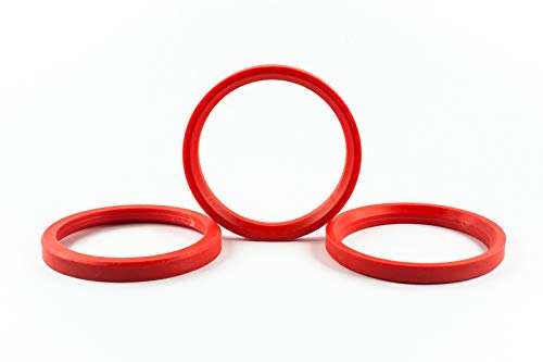 Zentrierringe Distanzringe Ringe 4 Stk. 76,0 mm auf 63,4 mm Alufelgen Felgen Kunststoff von QUALITÄT AUS levando MEISTERHAND