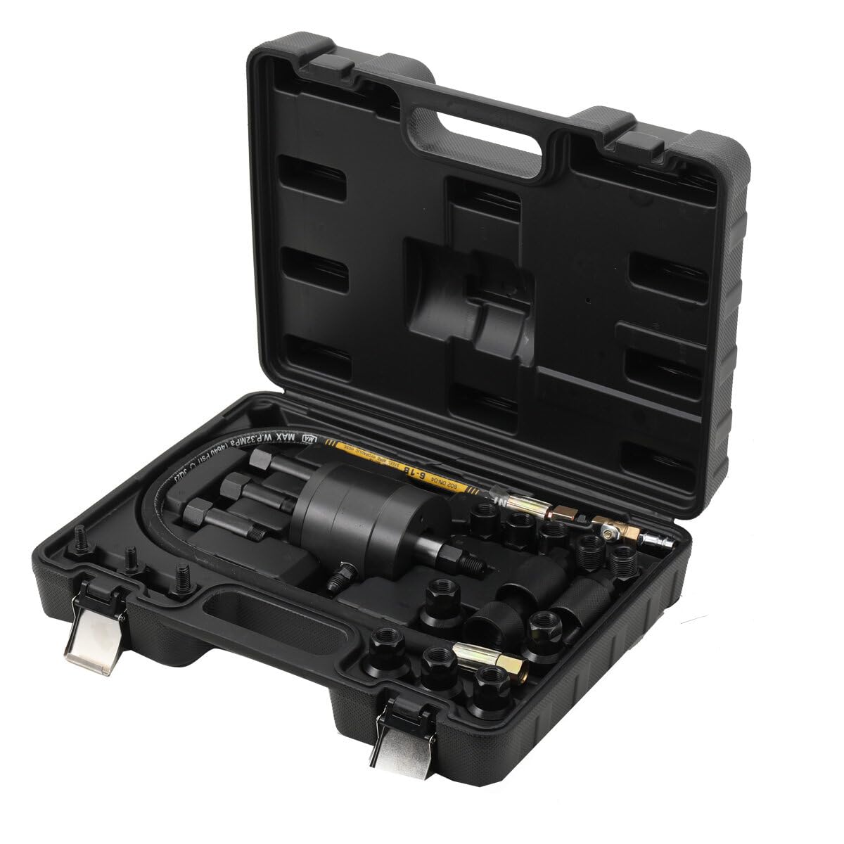 Lfhelper Professioneller Stahl Diesel Einspritzdüsen Abzieher Satz, Pneumatischer Injektor Auszieher mit Adapter, Druckluft Injektoren Auszieher Werkzeug Lfhelper Professioneller Stahl Diesel Einspritzdüsen Abzieher Satz, Pneumatischer Injektor Auszieher mit Adapter, Druckluft Injektoren Auszieher Werkzeug von Lfhelper