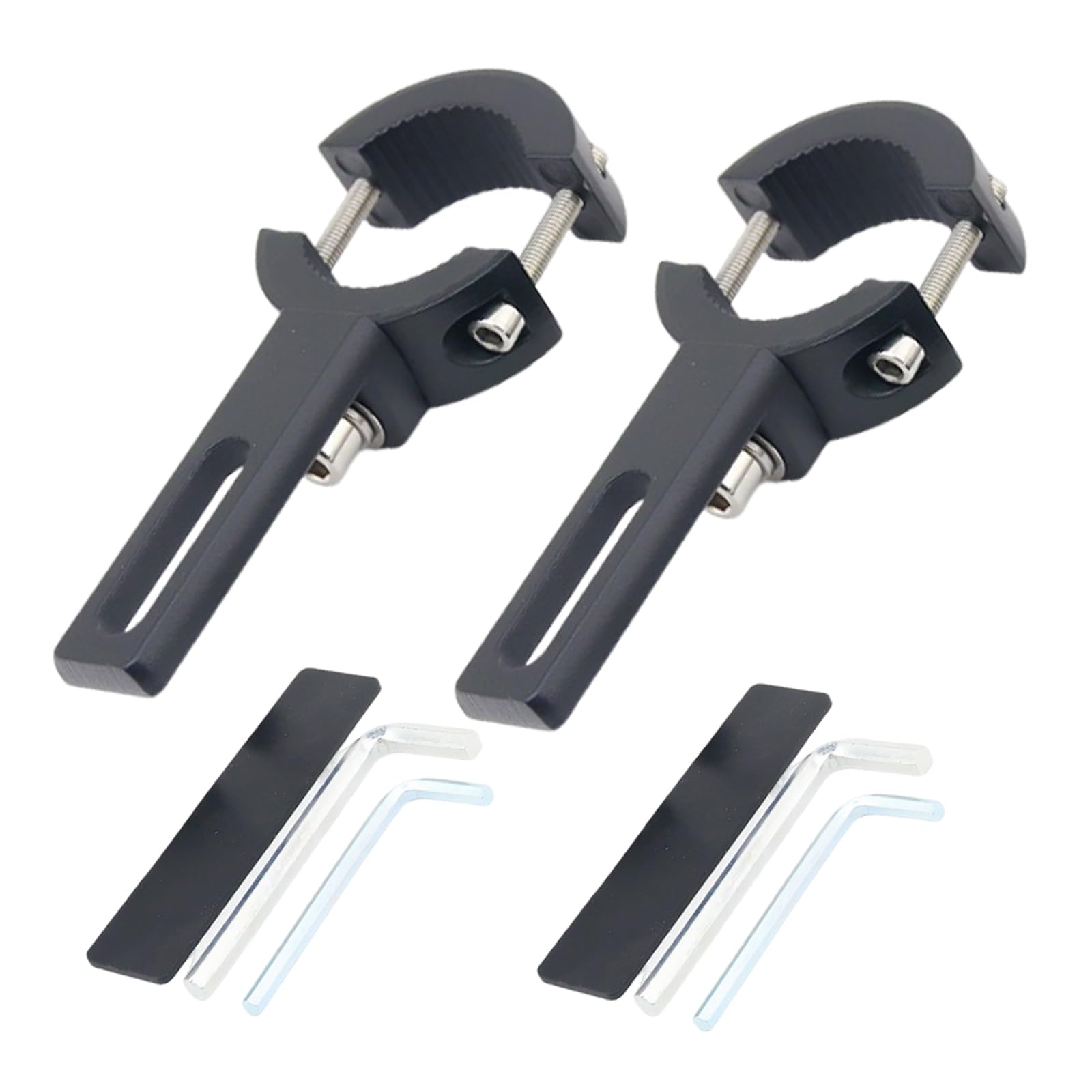 2 Stück Halterungen für Motorrad-Scheinwerfer, 20mm-38mm Verstellbare Motorrad Lichthalterung, Universelle Halterungen mit Rutschfestem Gummipad, Verstellbare Motorrads Scheinwerferhalterung 2 Stück Halterungen für Motorrad-Scheinwerfer, 20mm-38mm Verstellbare Motorrad Lichthalterung, Universelle Halterungen mit Rutschfestem Gummipad, Verstellbare Motorrads Scheinwerferhalterung von Lguaquanx