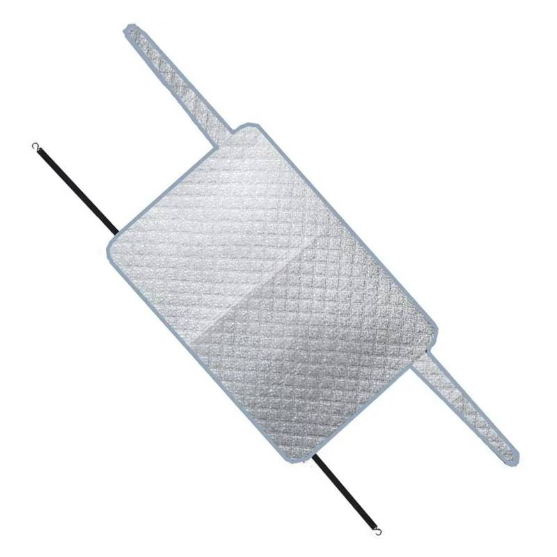 Auto Sonnenschutz Autos Außenabdeckung Vorne/Hinten Windschutzscheibenabdeckung Schneeabdeckung Winddichte Sonnenschutzabdeckung Mit Magnetischem Winter Autofenster Sonnenschutz(140X80CM) von Lhdktee
