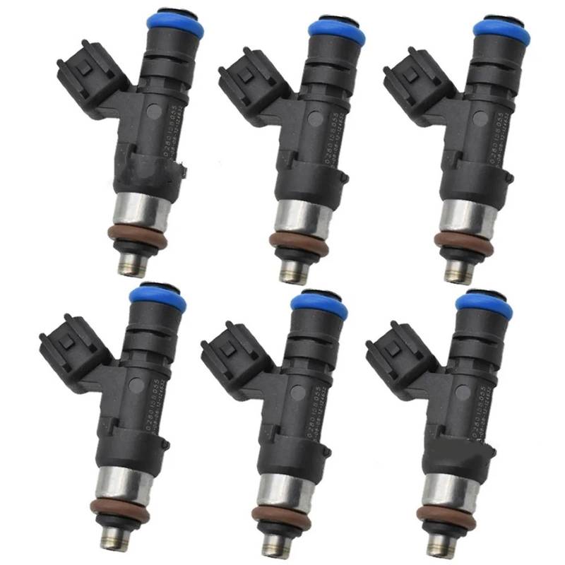 Einspritzdüse Für Land Für Rover LR3 4,0 L 2006 2007 6X 0280158055 5L2Z9F593CB Kraftstoff Injektor Auto Kraftstoff Injektor Düsen von Lhdktee
