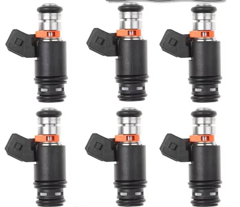 Einspritzdüse Für VW Für Golf Für Jetta Für Eurovan 2,8 V6 IWP022 4 Stücke 6 Stück Kraftstoff Injektor 805000348303 021906031D 021906031B FJ573 Auto Kraftstoff Injektor Düsen(6 Pieces) von Lhdktee