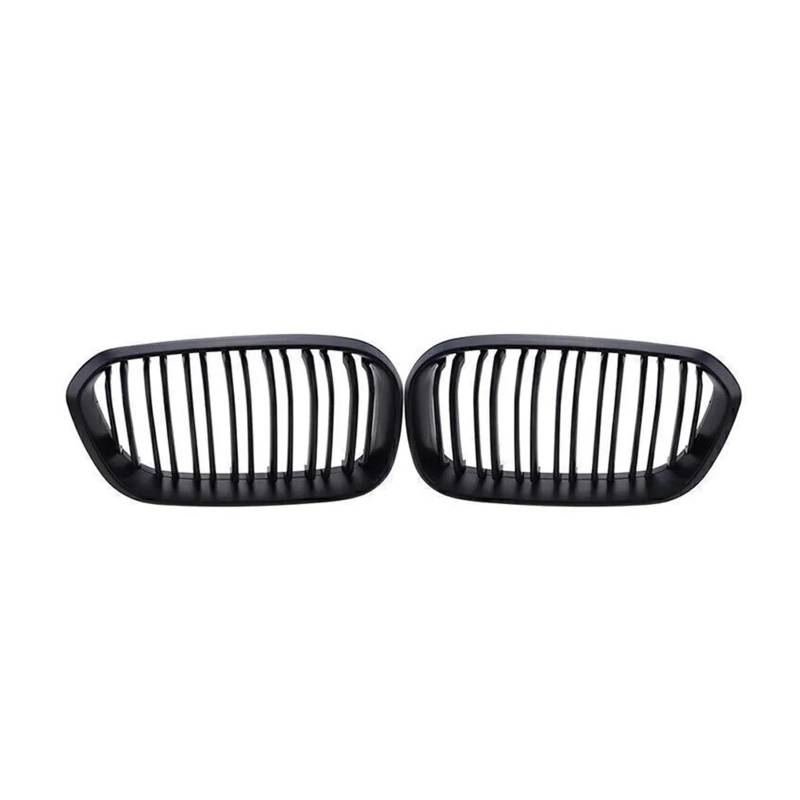 Kühlergrill Grill 1 Paar Für 1er F20 F21 2012 13 14 15 16 17 18 2019 Frontgrills Glänzend Schwarz Nierengrill Ersatz Racing Frontstoßstangengitter Front Kühlergrille(Double-Matte Black) von Lhdktee
