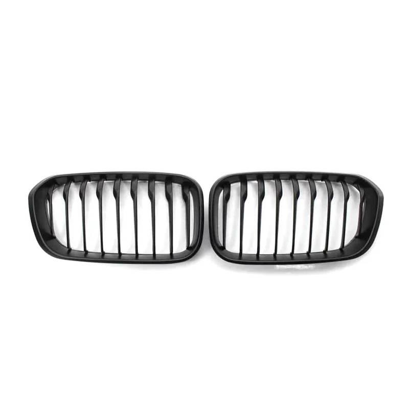 Kühlergrill Grill 1 Paar Für 1er F20 F21 2012 13 14 15 16 17 18 2019 Frontgrills Glänzend Schwarz Nierengrill Ersatz Racing Frontstoßstangengitter Front Kühlergrille(Single-Matte Black) von Lhdktee
