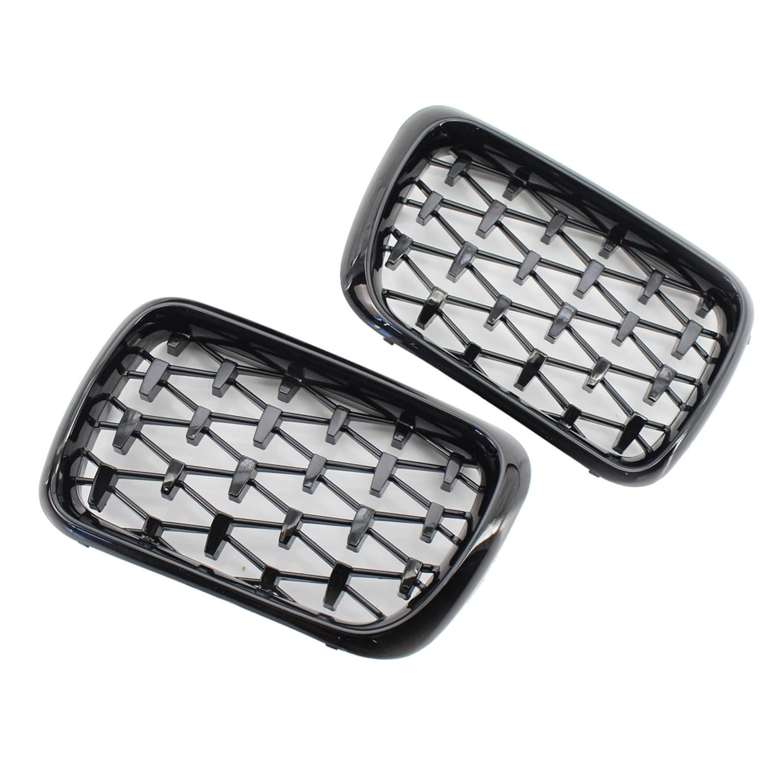 Kühlergrill Grill 1 Paar Für Für E36 3 Serie 1997 1998 1999 Auto Front Niere Grill Ersatz Front Kühlergrille(Brilliant Black) von Lhdktee