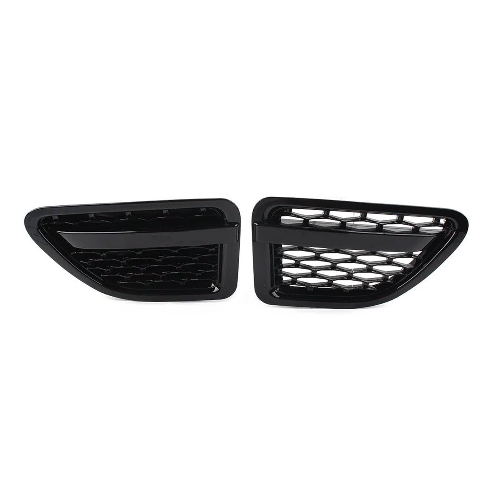 Kühlergrill Grill 1 Paar Für Land Für Rover Für Range Für Rover Für Sport 2005-2007 2008 2009 Schwarz Glänzender Auto-Frontgrill Lufteinlass Kotflügel Entlüftungsgrill Front Kühlergrille von Lhdktee