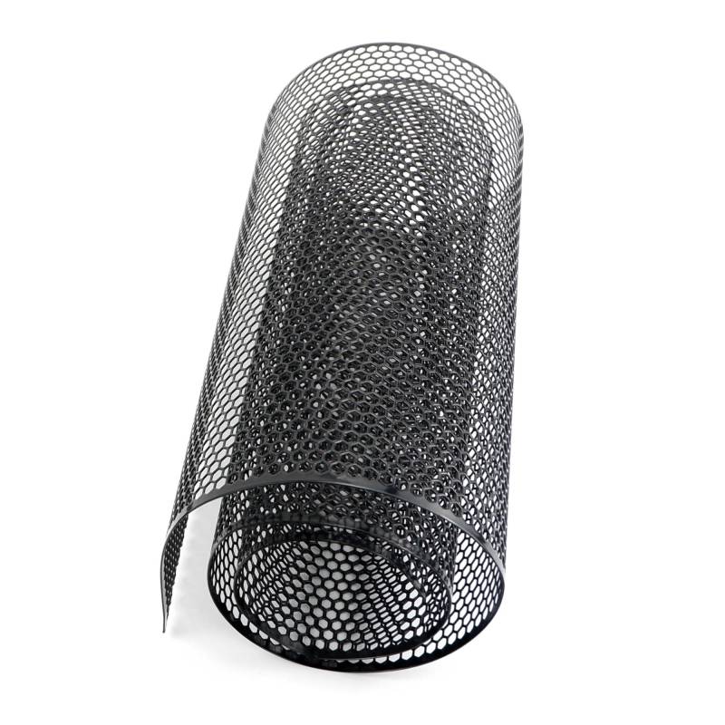 Kühlergrill Grill 100 cm X 33 cm 6mm Loch Hexagon DIY Aluminium Grill Mesh Grill Abdeckung Auto Stoßstange Kotflügel Haube Vent Grille Net Grid Belüftung Grille Front Kühlergrille von Lhdktee