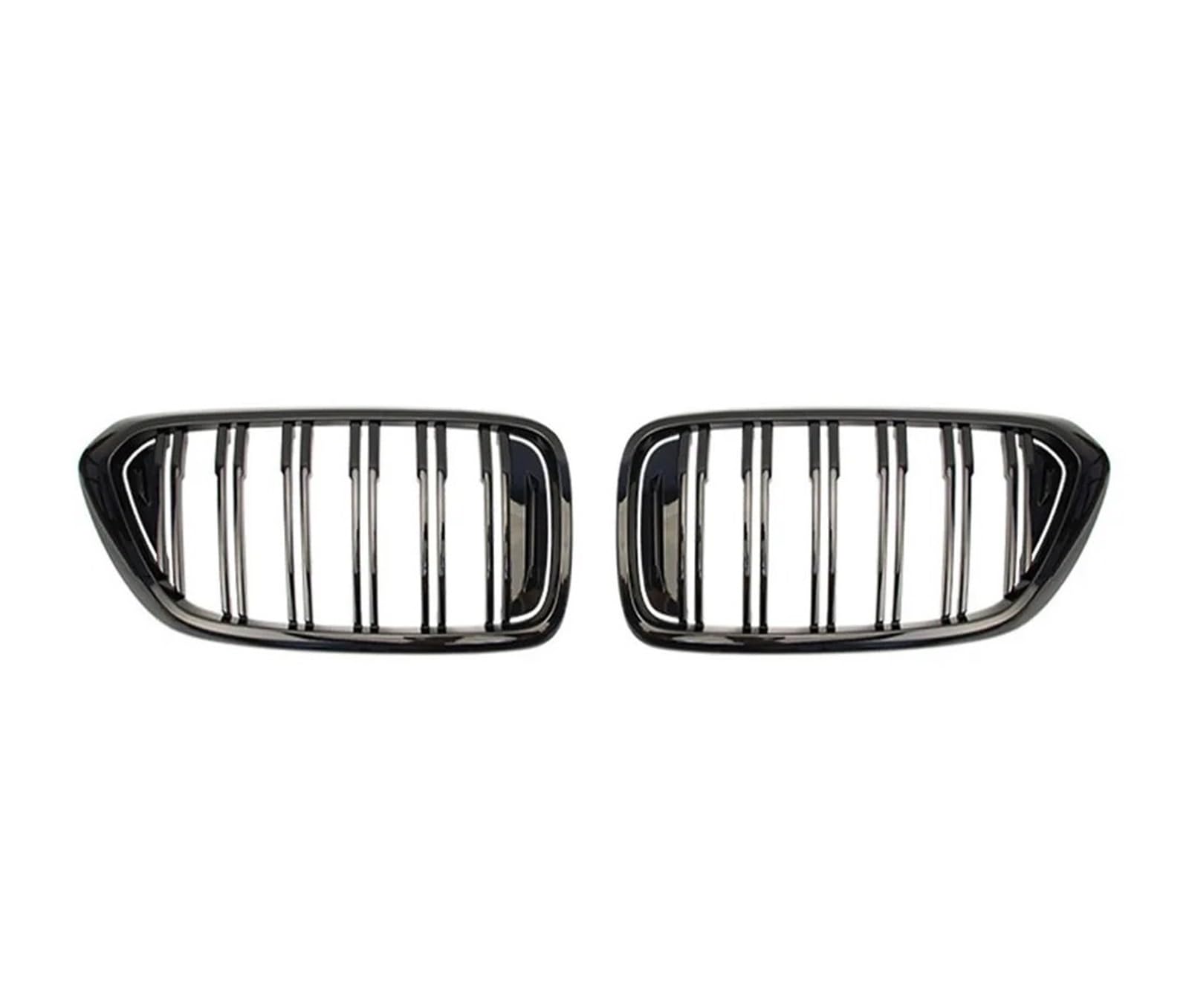 Kühlergrill Grill 2 STÜCKE Für 6 Series Für GT G32 630I 640I 640I 620D 640D Für XDrive 2017-2019 Auto Front Nierengrills Doppellinie Lamellen Racing Grille Front Kühlergrille(Glossy Black) von Lhdktee