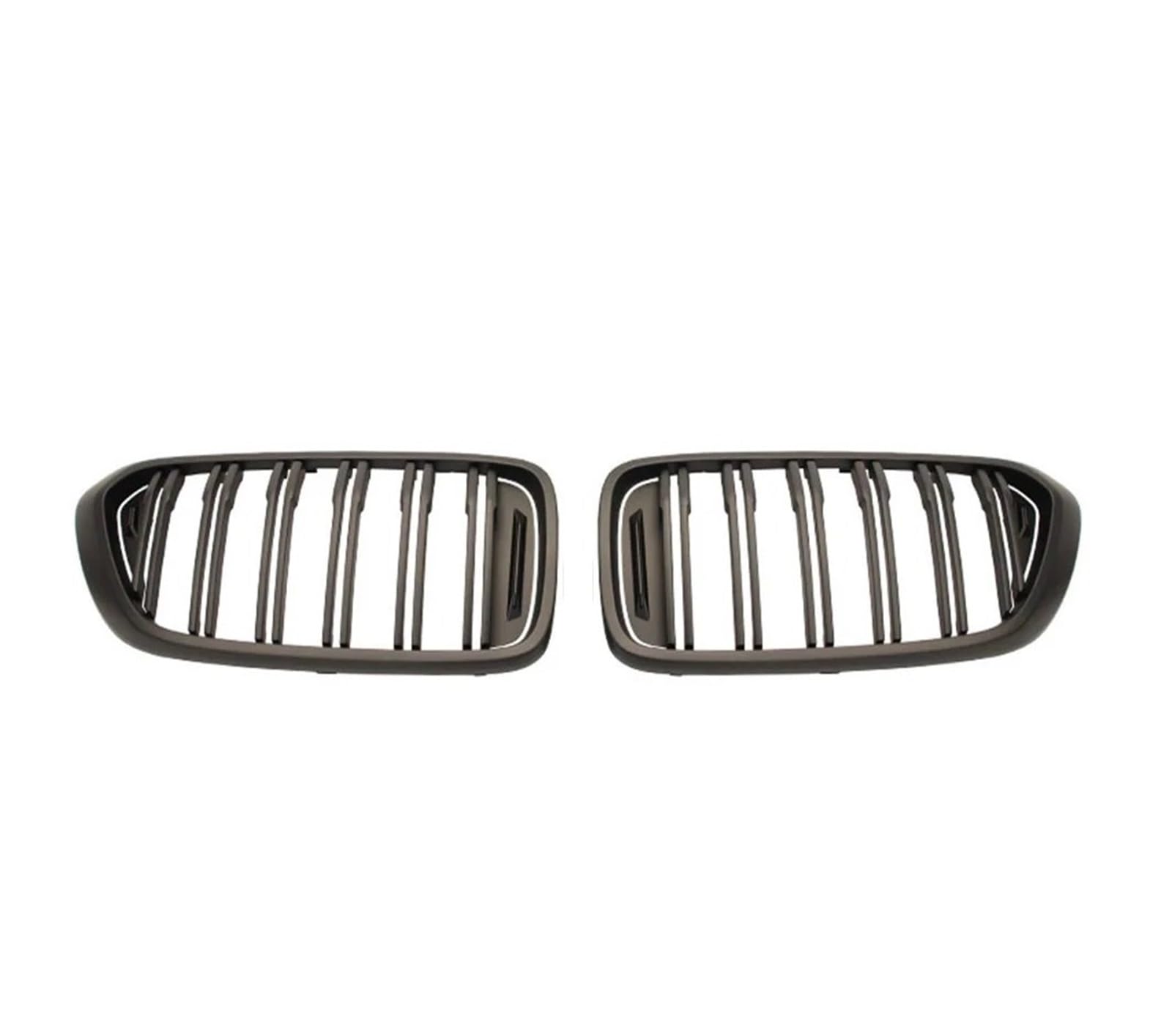 Kühlergrill Grill 2 STÜCKE Für 6 Series Für GT G32 630I 640I 640I 620D 640D Für XDrive 2017-2019 Auto Front Nierengrills Doppellinie Lamellen Racing Grille Front Kühlergrille(Matt Black) von Lhdktee