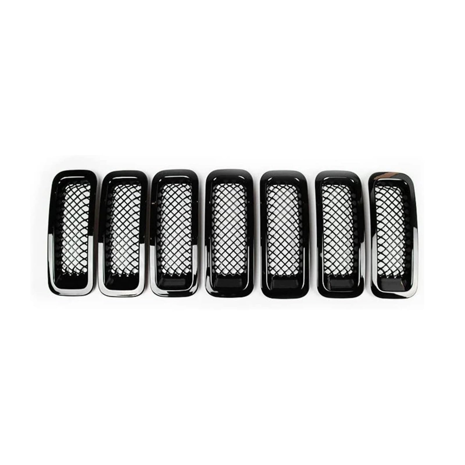 Kühlergrill Grill 7 Stücke Für Jeep Für Patriot 2011 12 13 14 15 16 17 18 19 2020 ABS Front Grill Einsatz Grille Abdeckung Trim Kit Chrom Aufkleber Außen Auto Zubehör Front Kühlergrille(Schwarz) Kühlergrill Grill 7 Stücke Für Jeep Für Patriot 2011 12 13 14 15 16 17 18 19 2020 ABS Front Grill Einsatz Grille Abdeckung Trim Kit Chrom Aufkleber Außen Auto Zubehör Front Kühlergrille(Schwarz) von Lhdktee