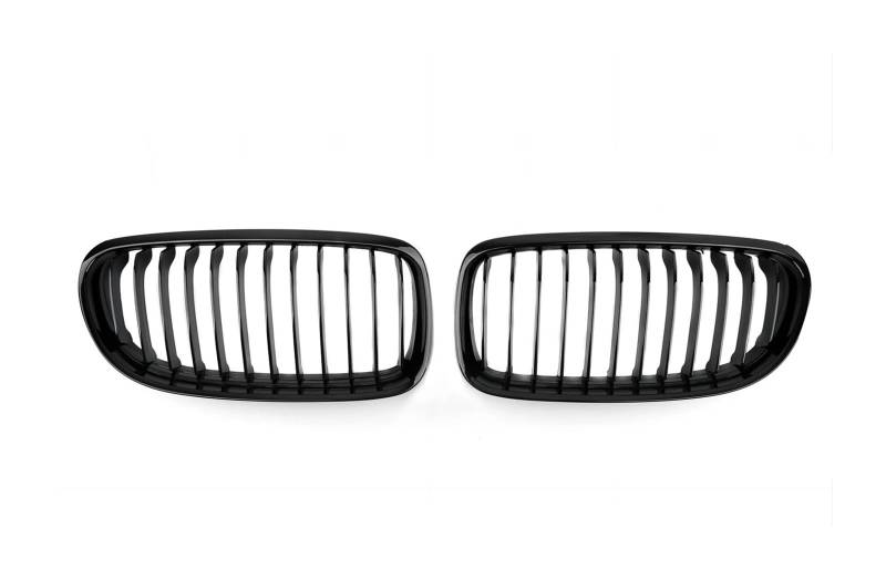 Kühlergrill Grill Auto Front Glanz Schwarz Grills Grille Sport Diamant Für E90 E91 Für Tuning 3 Serie Für LCI Für PreLCI 2005 2006 2007 2008 2009 2010 2012 Front Kühlergrille(09-12 Single Slat) von Lhdktee