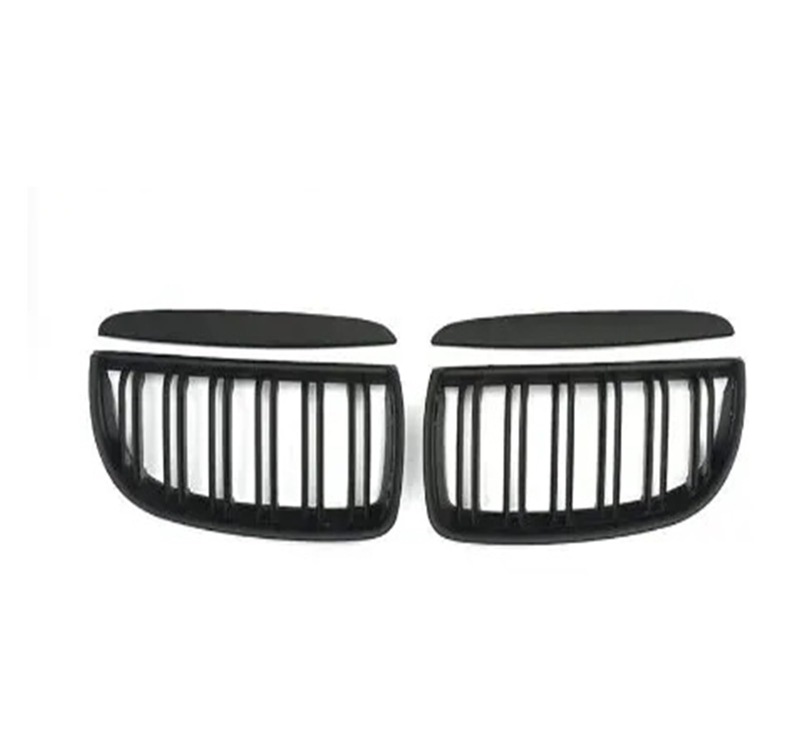 Kühlergrill Grill Auto-Frontstoßstangengrill Schwarzer Kühlergrill Abs Für 3er-Serie E90 E91 2005 2006 2007 2008 Front Kühlergrille(Matt Black) von Lhdktee