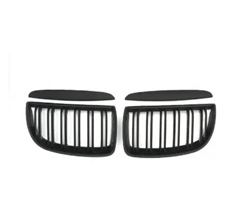 Kühlergrill Grill Auto-Frontstoßstangengrill Schwarzer Kühlergrill Abs Für 3er-Serie E90 E91 2005 2006 2007 2008 Front Kühlergrille(Matt Black) von Lhdktee