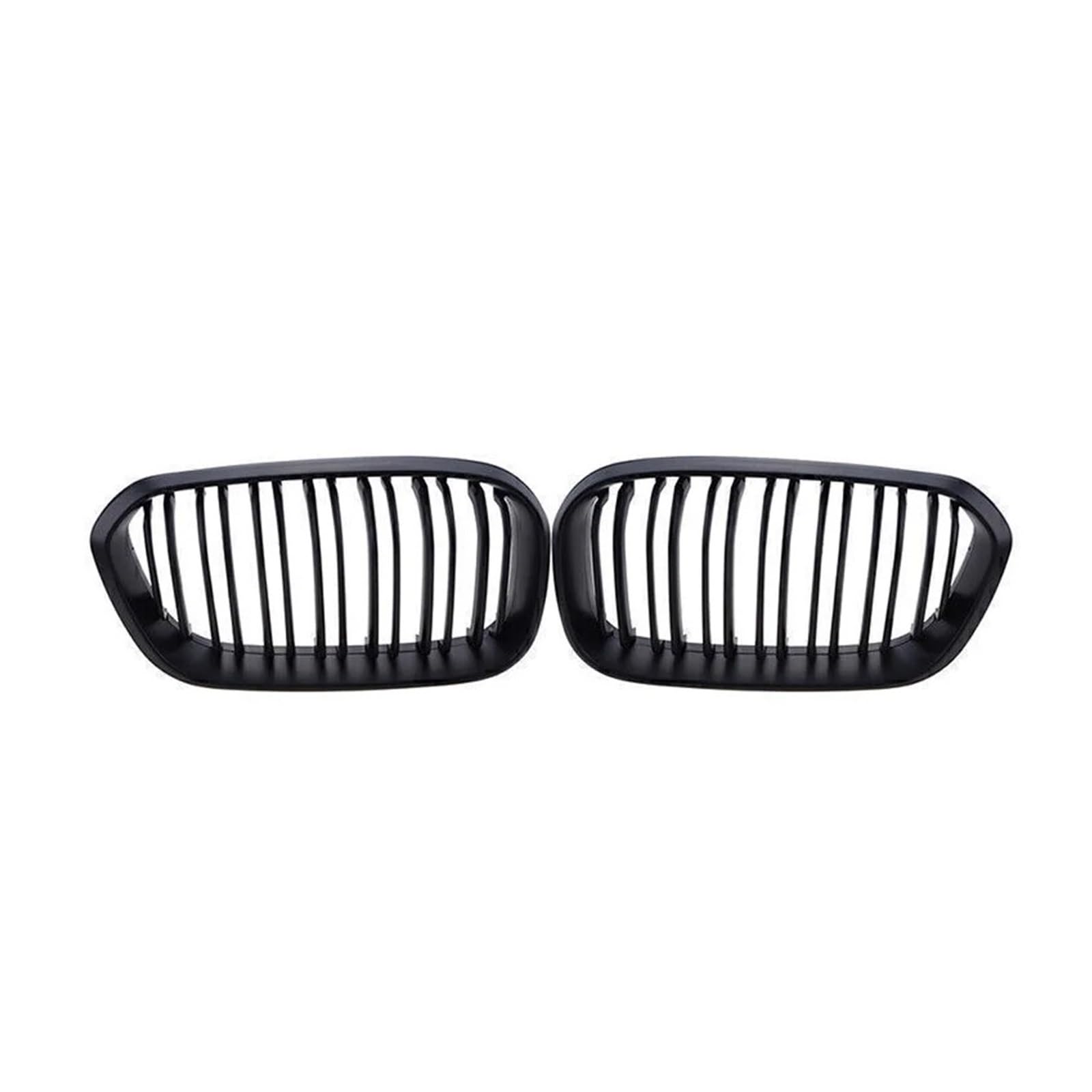 Kühlergrill Grill Für 1er F20 F21 2015 2016 2017 2018 2019 Frontstoßstangen-Nierengrill, Renngrill, Ersatz-Doppellamellen-Gitter In Schwarz Glänzend Front Kühlergrille(Double-Matte Black) von Lhdktee