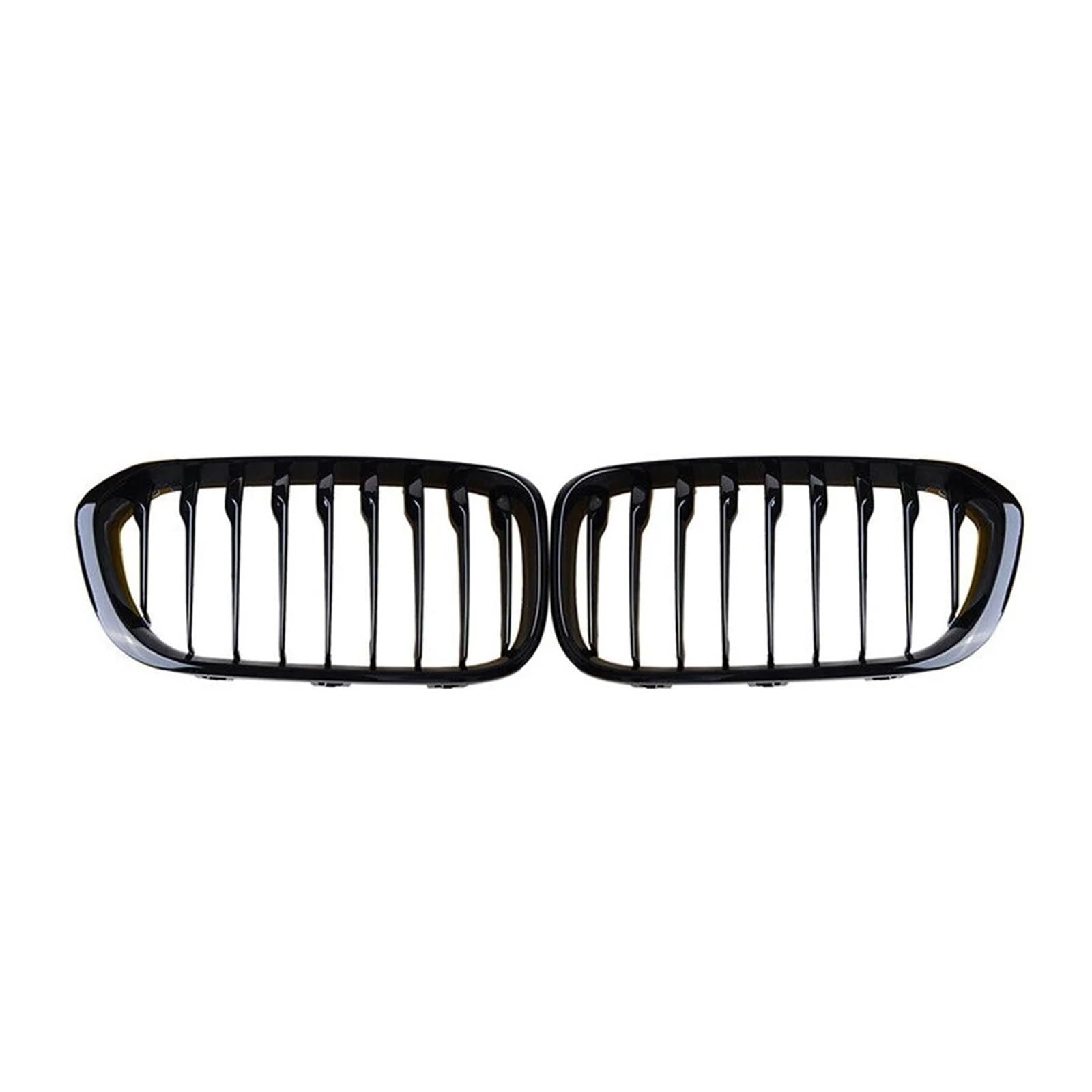 Kühlergrill Grill Für 1er F20 F21 2015 2016 2017 2018 2019 Frontstoßstangen-Nierengrill, Renngrill, Ersatz-Doppellamellen-Gitter In Schwarz Glänzend Front Kühlergrille(Single-Glossy Black) von Lhdktee