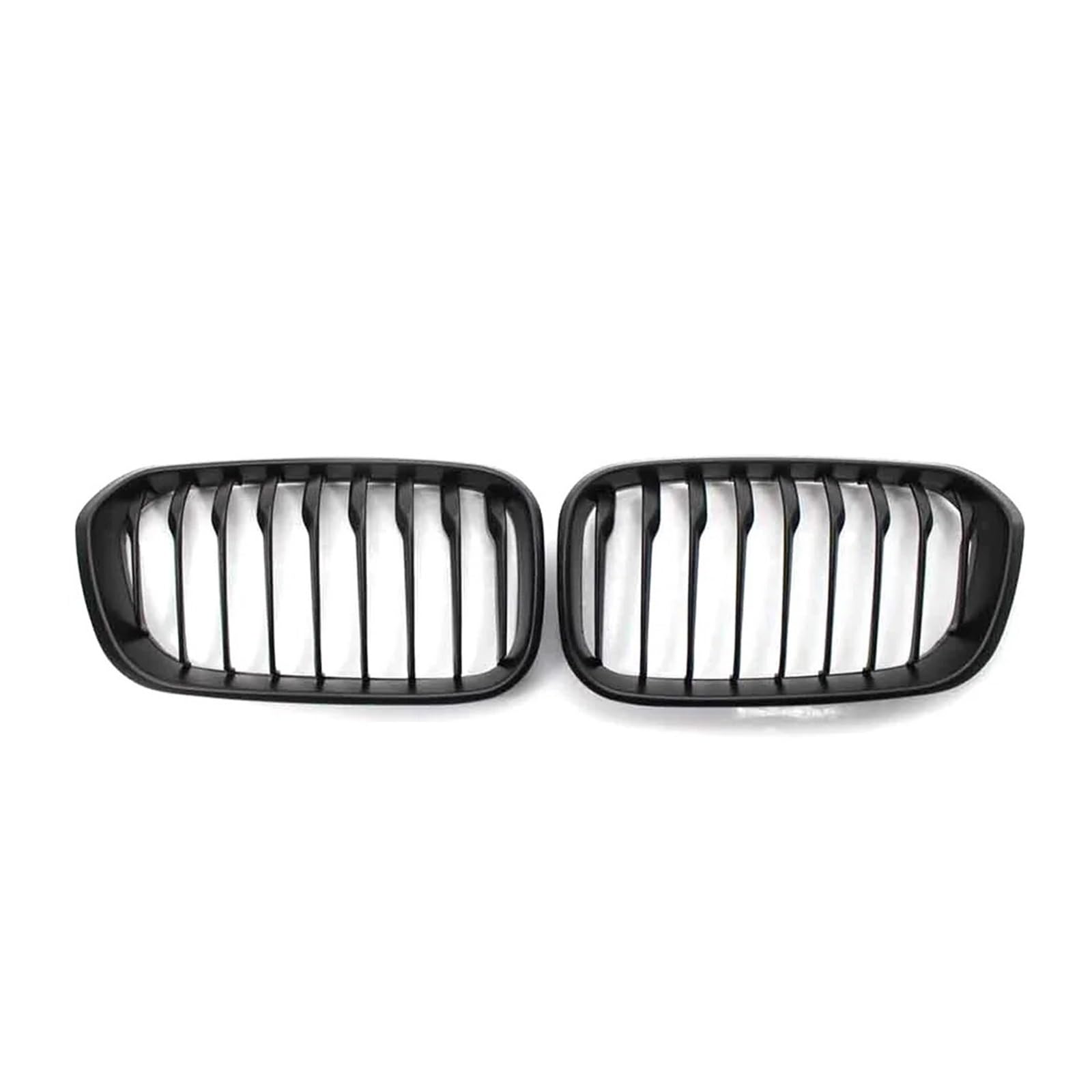 Kühlergrill Grill Für 1er F20 F21 2015 2016 2017 2018 2019 Frontstoßstangen-Nierengrill, Renngrill, Ersatz-Doppellamellen-Gitter In Schwarz Glänzend Front Kühlergrille(Single-Matte Black) von Lhdktee