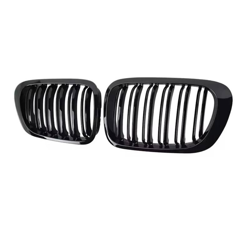 Kühlergrill Grill Für 3er E46 4-Türer 4D 4DR 1998 1999 2000 2001 Auto-Frontstoßstange Nierengrill GrilleRacing Grills Glanzschwarze Gitter Zubehör Front Kühlergrille von Lhdktee