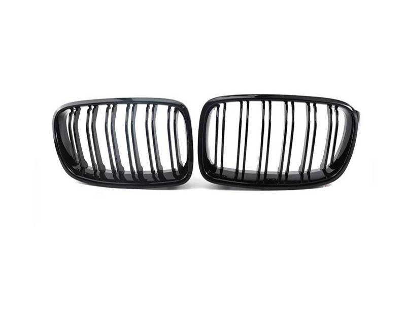 Kühlergrill Grill Für 3er F30 F31 F35 2011 2012 2013–2019 Frontstoßstange Nierengrill Doppellamellen Racing Sport Grille Autozubehör Front Kühlergrille(Double Line Black) von Lhdktee