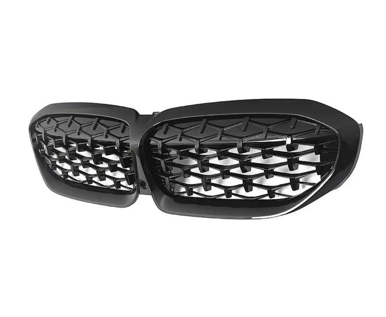 Kühlergrill Grill Für 3er G20 G20 G21 G28 2019 2020 2021 2022 Frontstoßstangenhaube Nierengrill Renngitter Ersatz Black Diamond Meteor Style Front Kühlergrille(Diamond-Gloss Black) von Lhdktee