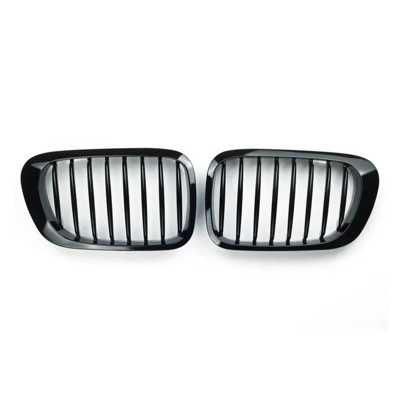 Kühlergrill Grill Für 3er Serie 1998 1999 2000 2001 E46 Für M3 323 I/is 325Ci 328 I/is/Ci 330Ci 2 Türen Gitter Glänzend Schwarz Frontstoßstange Nierengrill Front Kühlergrille von Lhdktee