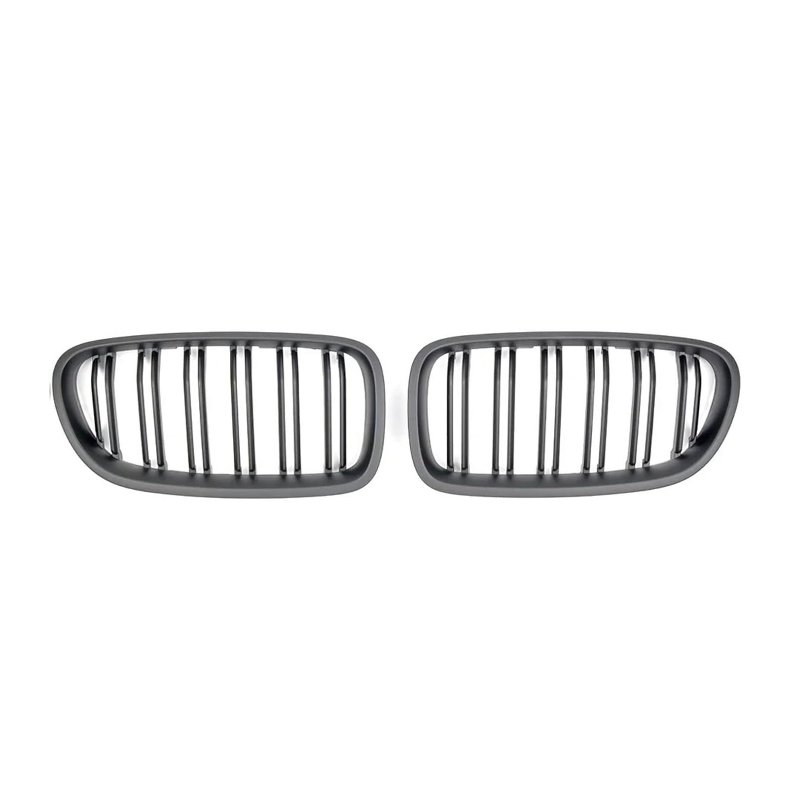 Kühlergrill Grill Für 5er F10 F11 F18 2010-2017 528i 535i Frontstoßstange Doppellamellengrill Oberer Renngitter Im Silbernen Diamanten-Stil Front Kühlergrille(Double-Matte Black) von Lhdktee