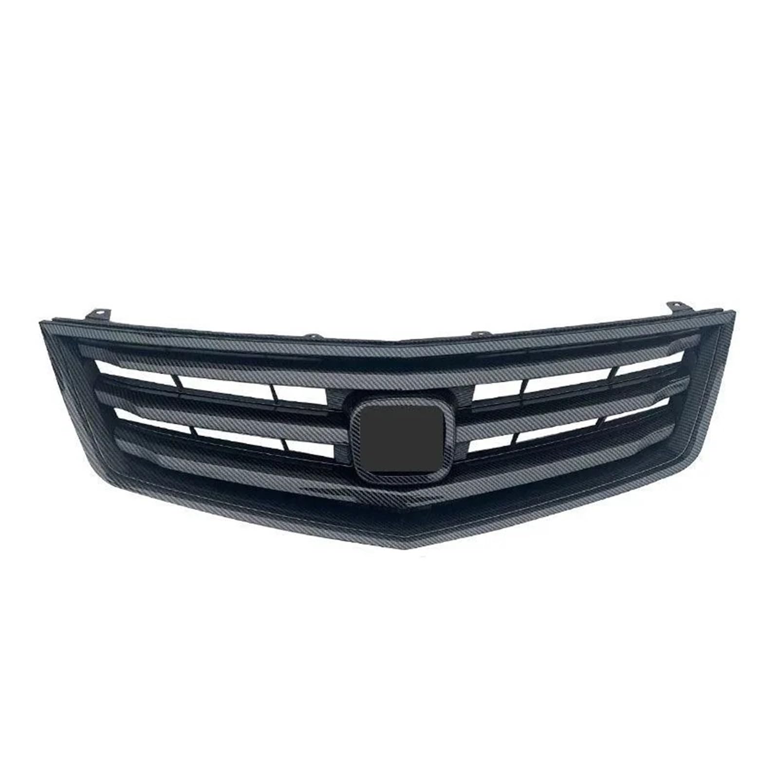 Kühlergrill Grill Für Accord MK8 Für Spirior 2009 2010 2011 2012 Perfekt Passende Frontgrills Racing-Ersatz Auto-Styling Leuchtend Schwarze Kohlefaser Front Kühlergrille(Carbon Fiber Black) von Lhdktee