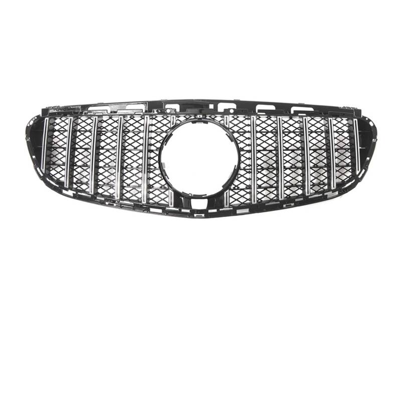 Kühlergrill Grill Für Benz E-Klasse W212 E300 E350 E400 2014 2015 2016 Für AMG Style Frontgrill Chrom Black Diamonds Style Racing Grille Front Kühlergrille(G-Silver) von Lhdktee