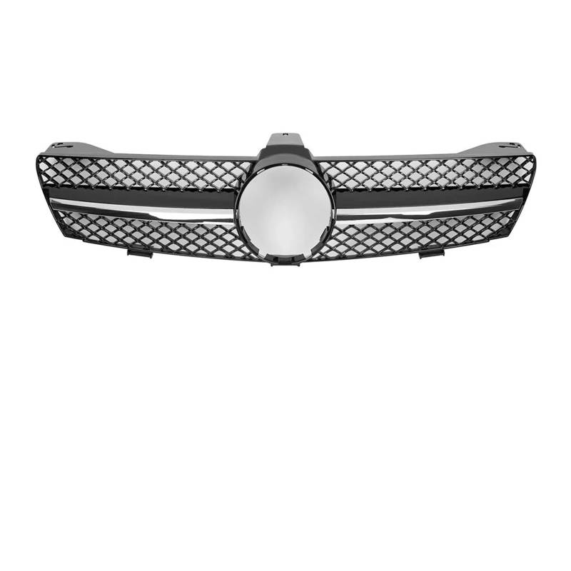 Kühlergrill Grill Für Benz Für CLS-Klasse W219 CLS350 CLS500 2005-2008 Für AMG Für GTR Style Obere Gitter Chrom Silber Diamanten Style Stoßstangengitter Front Kühlergrille(A-Chrome Black) von Lhdktee