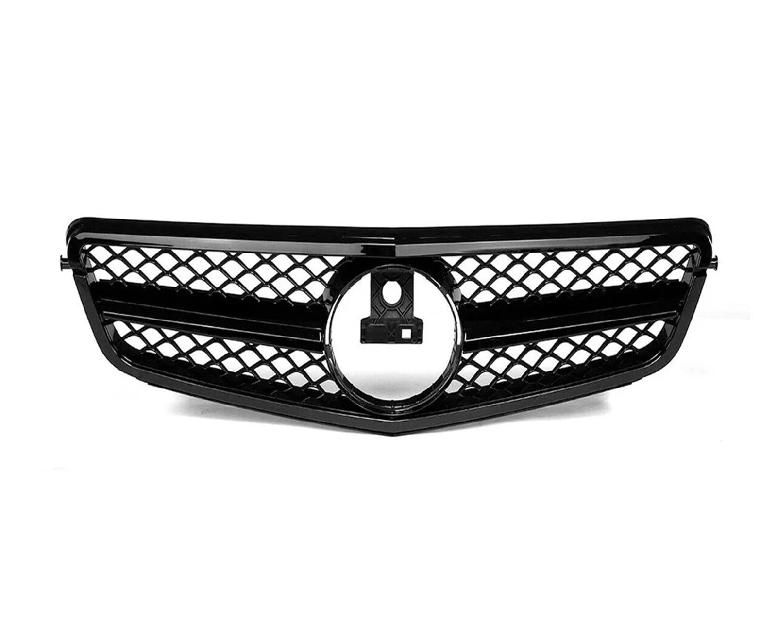 Kühlergrill Grill Für Benz W204 Kühlergrill Für C-Klasse C204 S204 2007-2014 C180 C200 C250 C300 C350 Diamant Für AMG Für GT Stil Frontstoßstangengrill Front Kühlergrille(AM-Glossy Black) von Lhdktee