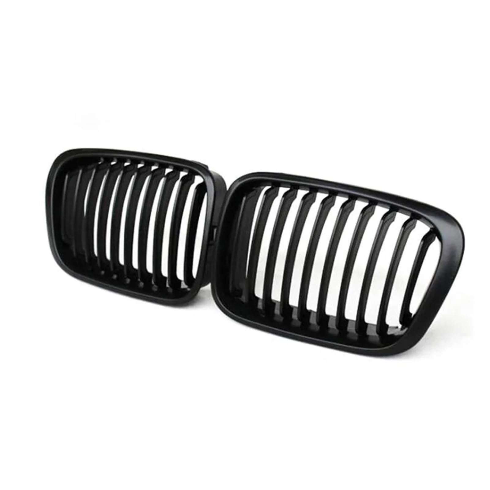 Kühlergrill Grill Für E46 4-Türer 1998 1999 2000 2001. Auto-Styling, Glänzend Schwarz, Vorderer Nierengrill, Lamellen-Grill Front Kühlergrille(Matt Black) von Lhdktee
