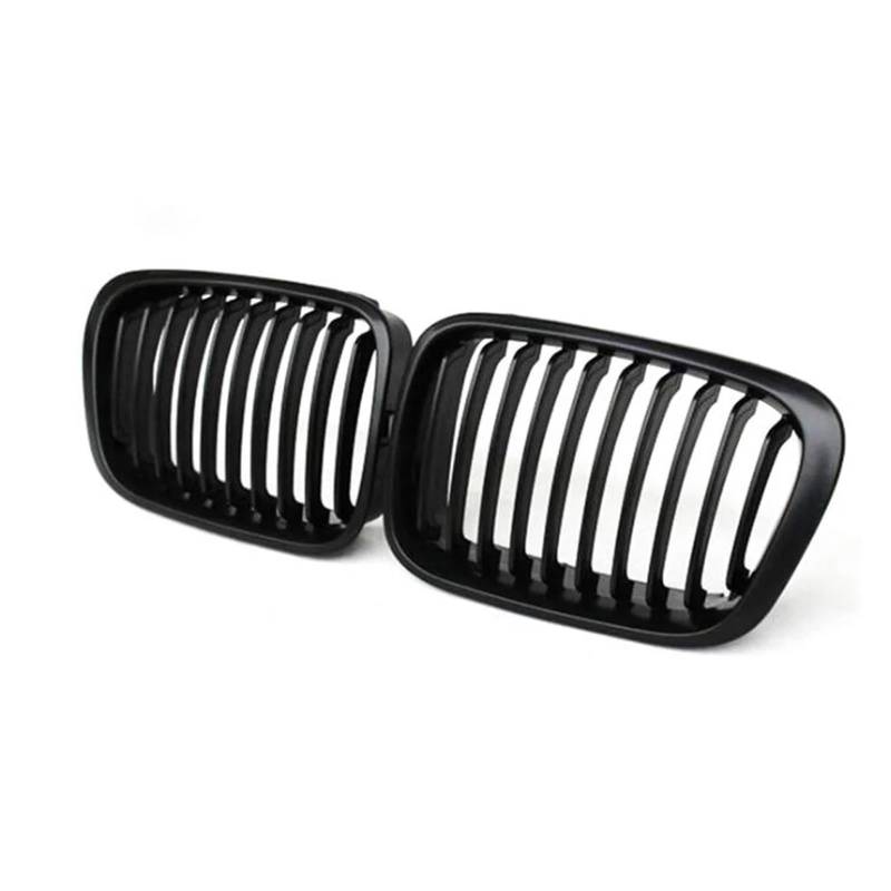 Kühlergrill Grill Für E46 4-Türer 1998 1999 2000 2001. Auto-Styling, Glänzend Schwarz, Vorderer Nierengrill, Lamellen-Grill Front Kühlergrille(Matt Black) von Lhdktee