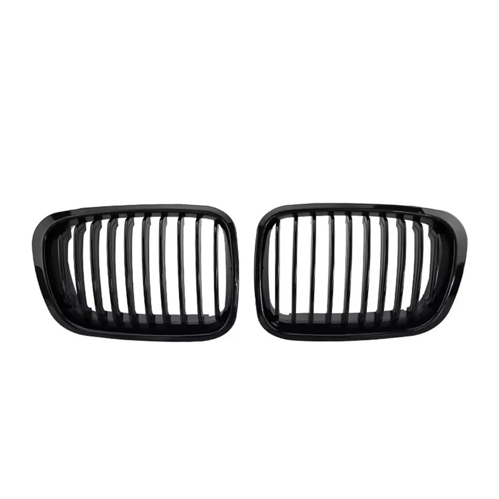 Kühlergrill Grill Für E46 4-Türer 320i 323i 325i 328i 330i 1998 1999 2000 2001 Oberer Renngitter Im Single Line Style Doppellinien-Frontstoßstangengrill Front Kühlergrille(Single-Glossy Black) von Lhdktee