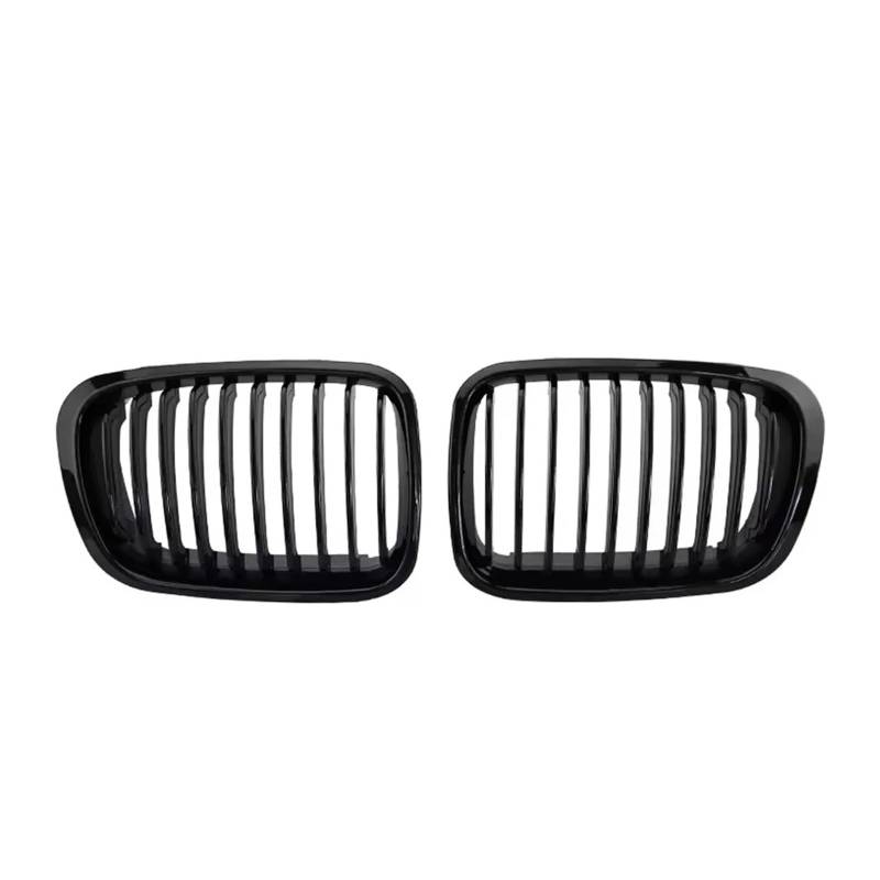 Kühlergrill Grill Für E46 4-Türer 320i 323i 325i 328i 330i 1998 1999 2000 2001 Oberer Renngitter Im Single Line Style Doppellinien-Frontstoßstangengrill Front Kühlergrille(Single-Glossy Black) von Lhdktee