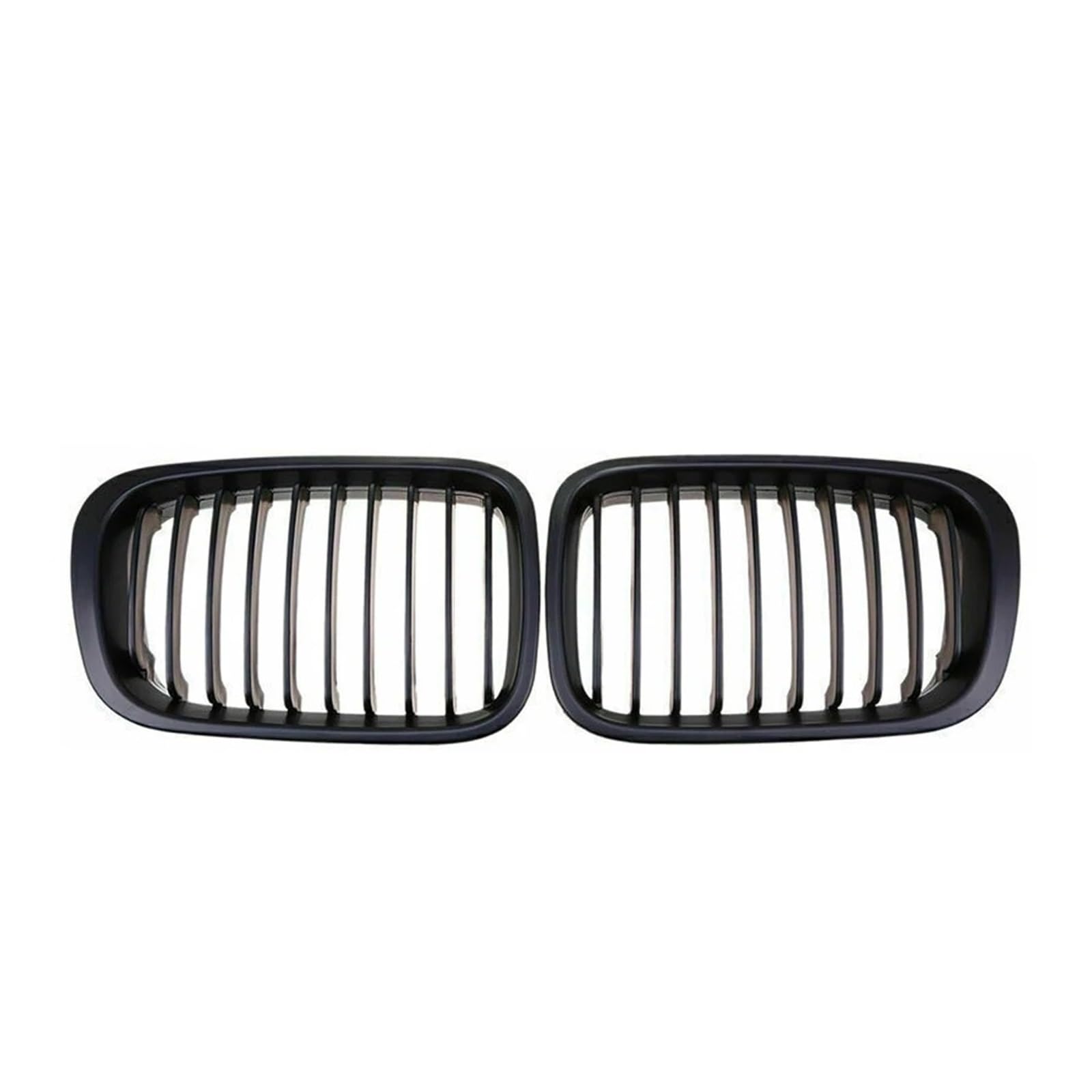 Kühlergrill Grill Für E46 4-Türer 320i 323i 325i 328i 330i 1998 1999 2000 2001 Oberer Renngitter Im Single Line Style Doppellinien-Frontstoßstangengrill Front Kühlergrille(Single-Matte Black) von Lhdktee